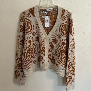 MNG by Mango NWT Cardigan paisley size XXL